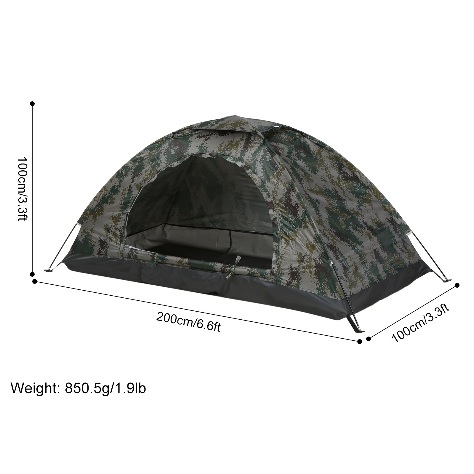 Cheap Goat Tents Single Layer Portable Tent Ultralight Camping Tent Anti UV Coating UPF 30+ for Outdoor Camping Backpacking Beach Fishing   